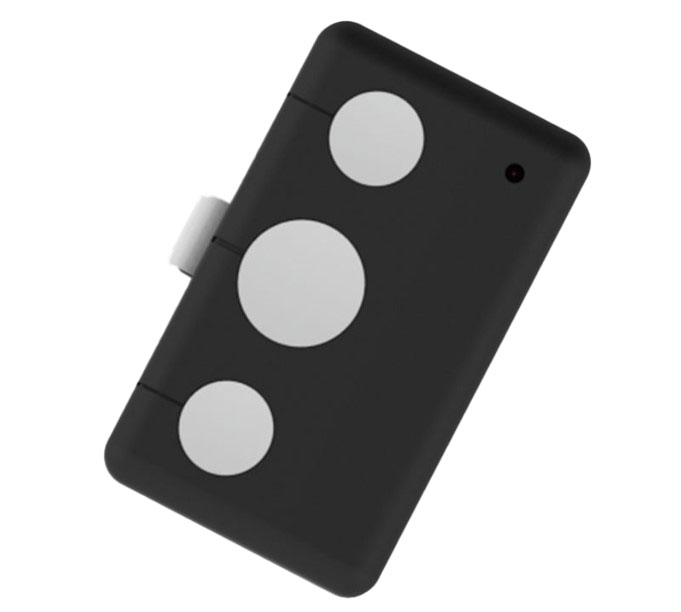 Telecomanda cu agatatoare pentru parasolar, 3 butoane, 433.92MHz, Tehnologie Rolling Code, Linomatik Lino1SUN