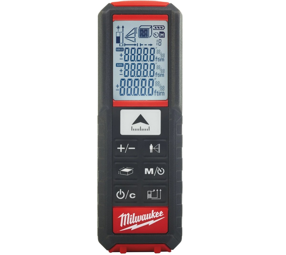 Telemetru cu laser, 50m, Milwaukee, ecran LCD, pin pliabil, IP54, 4933447700