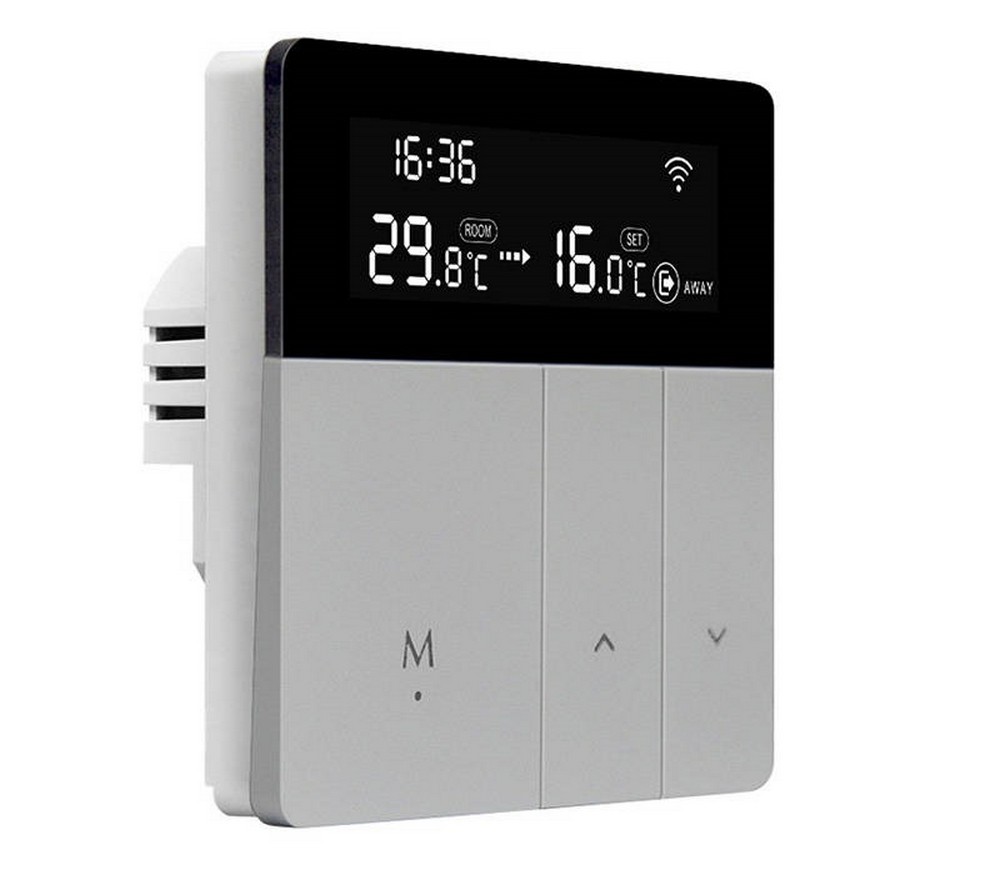 Termostat inteligent, Wi-Fi, TUYA, Smart Life, compatibil cu Alexa, Google Home, Avatto, WT50-WH-3A
