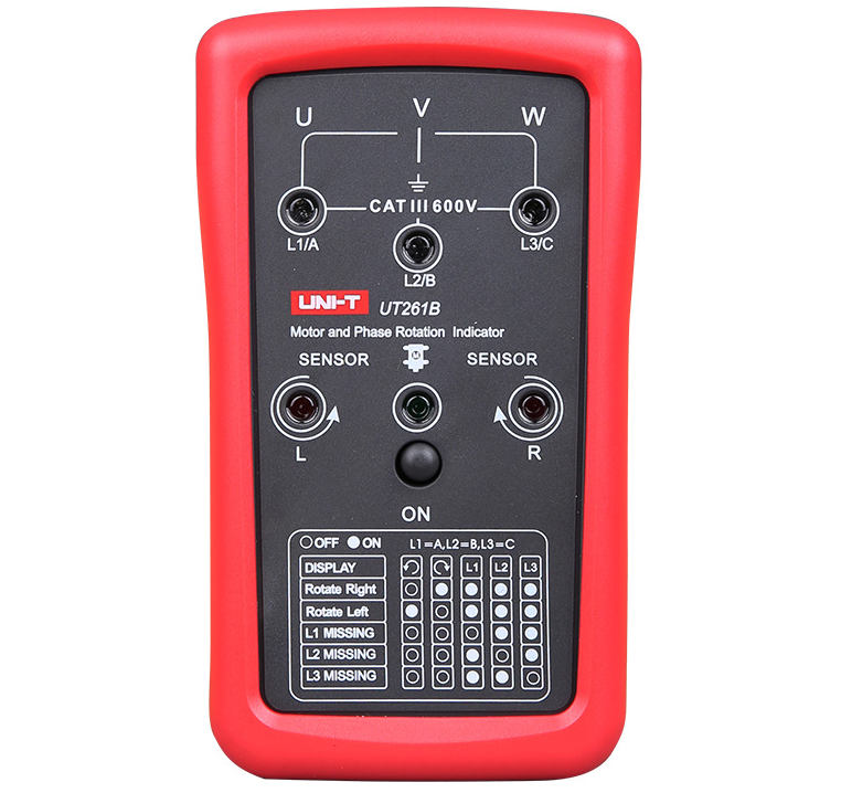 Tester succesiune faze si sens rotatie motor UNI-T UT261B