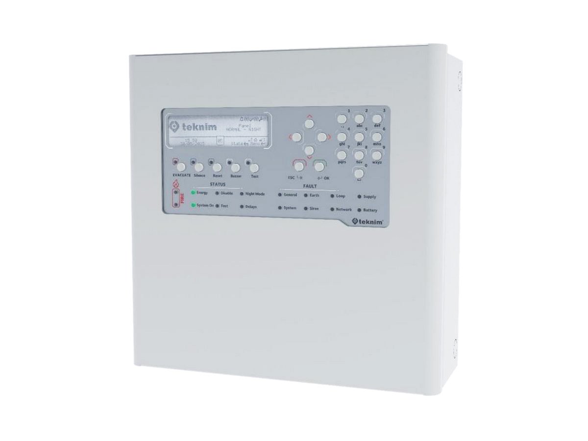 Centrala detectie incendiu adresabila, 4 bucle, 72 zone, 508 dispozitive, TEKNM TFP-2214