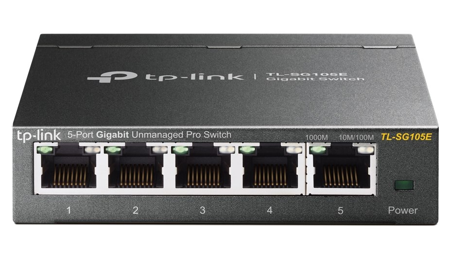 Switch 5 Porturi Gigabit TP-Link TL-SG105E, Plug and Play, carcasa metal