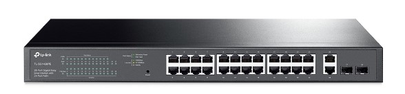 Switch PoE TP-Link TL-SG1428PE, 28 de porturi, 24x PoE+ Gigabit, 2x SFP, 2x Ethernet, 250W