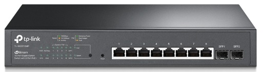 Switch PoE+ Tp-link 2 TL-SG2210MP, 10 Porturi Gigabit, 8 Porturi PoE si 2 porturi SFP,  150W, cu management, montare in rack