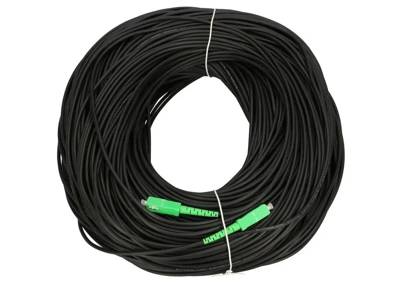 Fibra optica FTTH Extralink TS-SC/APC-SM-140M, conectori SC, lungime 140m, negru