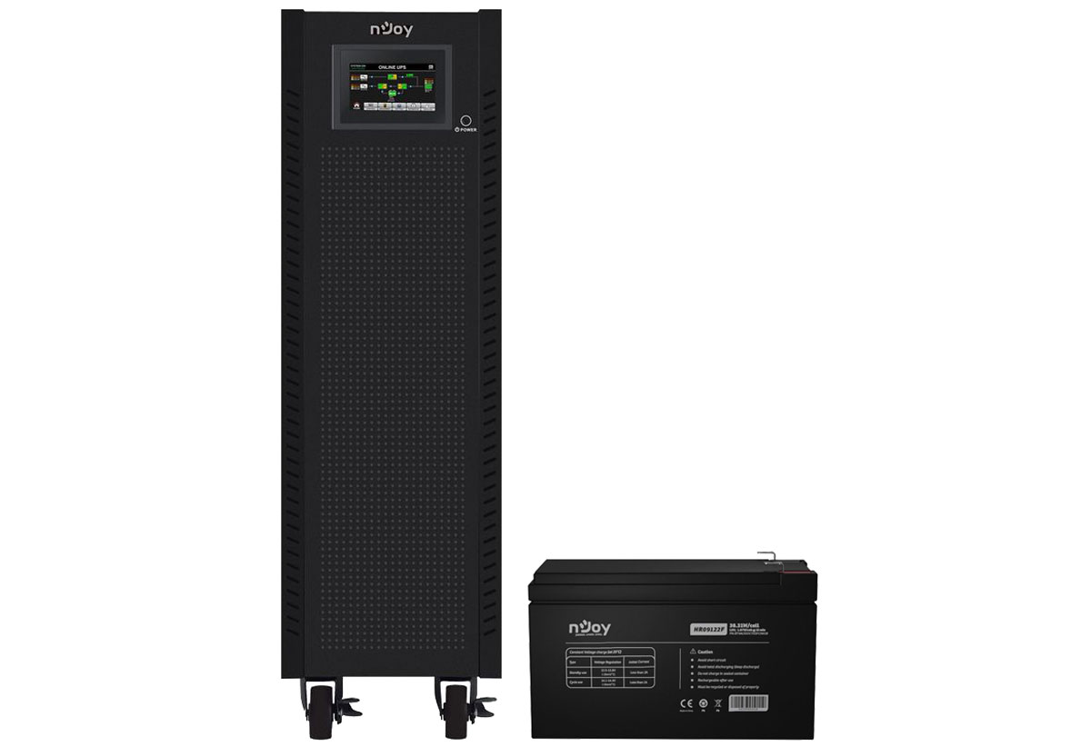 KIT UPS trifazat 40KVA si Acumulator 12V, Njoy UP33-HR09122F