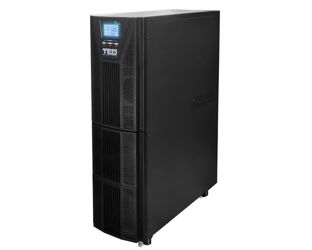 UPS, 6000VA 6000W, sinusoidala pura, online cu dubla conversie si management, include 16x Acumulator 12V 7Ah, TED Electric, TED004000