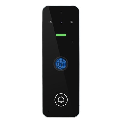 Videointerfon SECUKEY Vcontrol 4-F, cu amprenta si card RFID, compatibil cu aplicatia Tuya, IP65