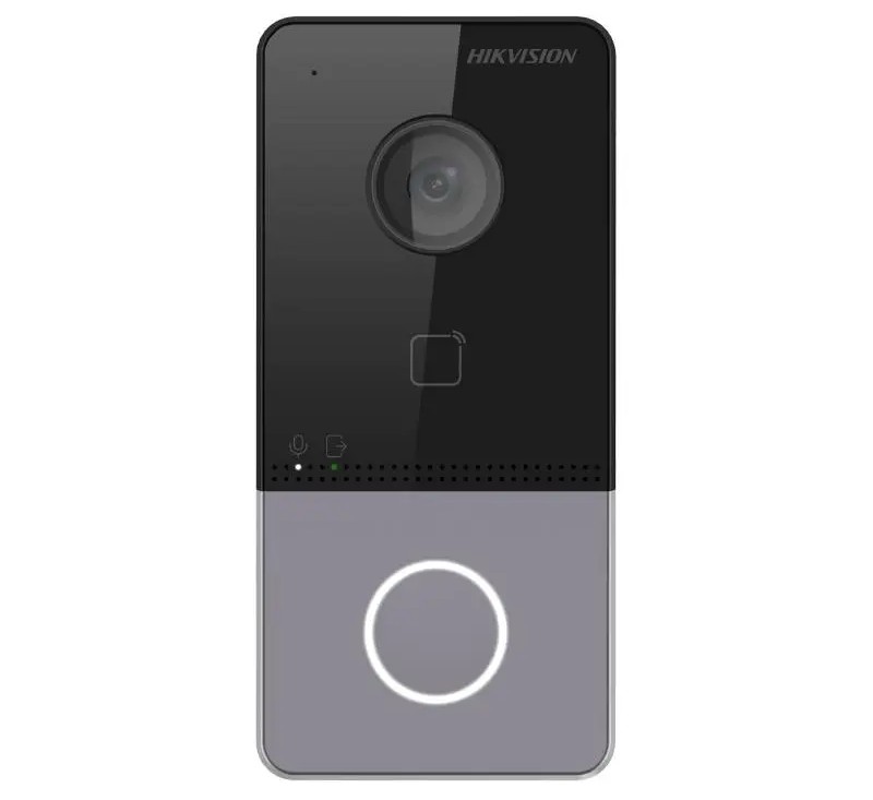Videointerfon IP, Wi-Fi / LAN / PoE, cu control acces, Hikvision DS-KV6113-WPE1(C)