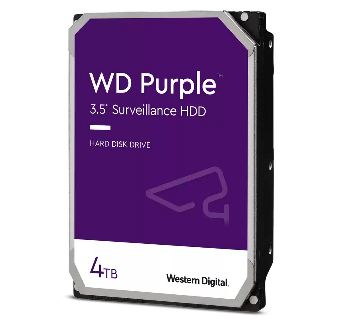 Hard Disk 4 Tera (HDD) SATA, Western Digital Purple 3.5 Surveillance, pentru supraveghere video, WD43PURZ