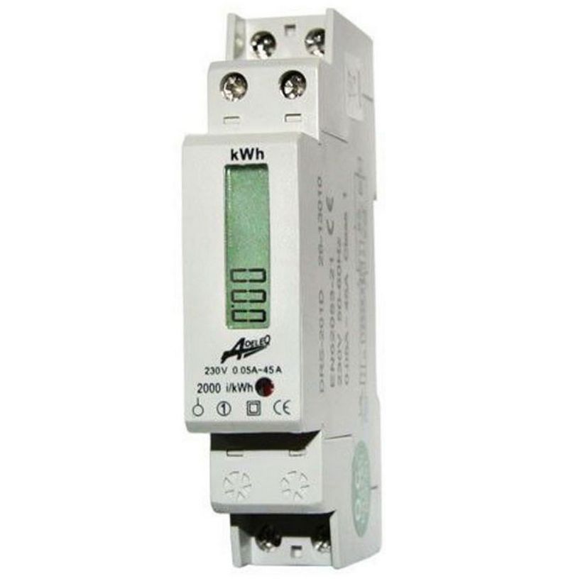 Contor monofazic, smart meter, digital 45A, Adeleq 02‑553/dig