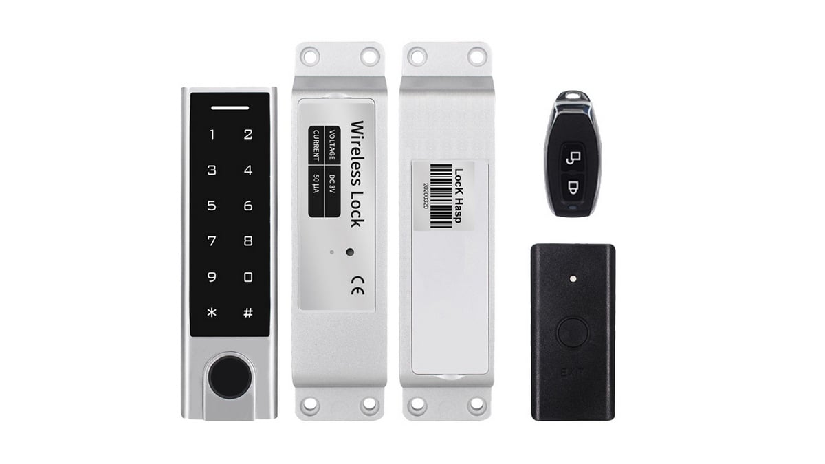 Kit wireless control acces cu PIN, card 125KHz EM si amprenta, IP65, SECUKEY  WS2