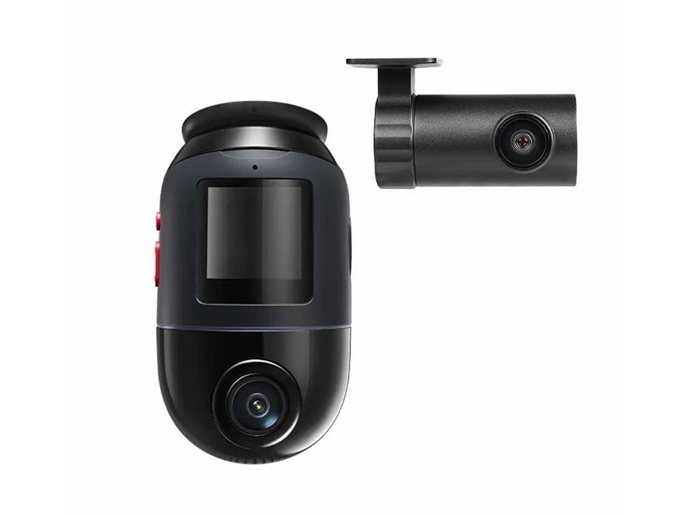 Set 2 camere auto, X800, 8MP 4K, Wi-Fi 6, senzor Starvis 2, detectie AI miscare, control vocal, camera spate RC14, slot card microSD, 70 Mai X800-2BK