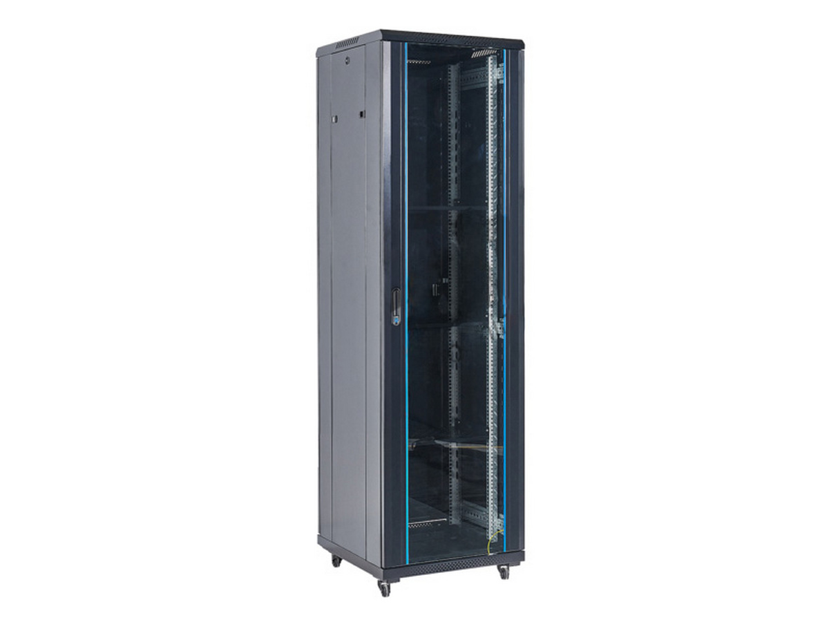 Rack metalic de podea, 19 inch, 32U, 600x 800mm, capacitate 800kg, negru, Xcab XCAB-32U6060S