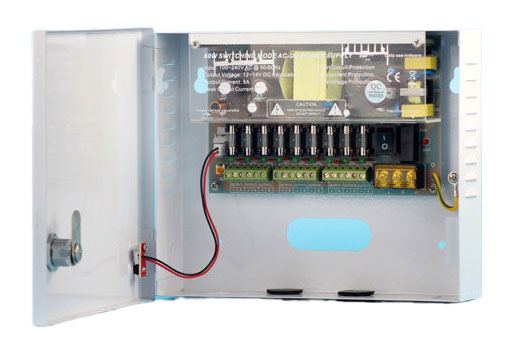Sursa alimentare 12V-5A, cu 9 iesiri protejate, ZTS1205-09F
